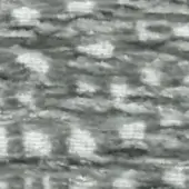 Grayscale geometric pattern with irregular squares containing text “swan > fabric (g) > g 475 31” against a dark, fibrous, textured background.
